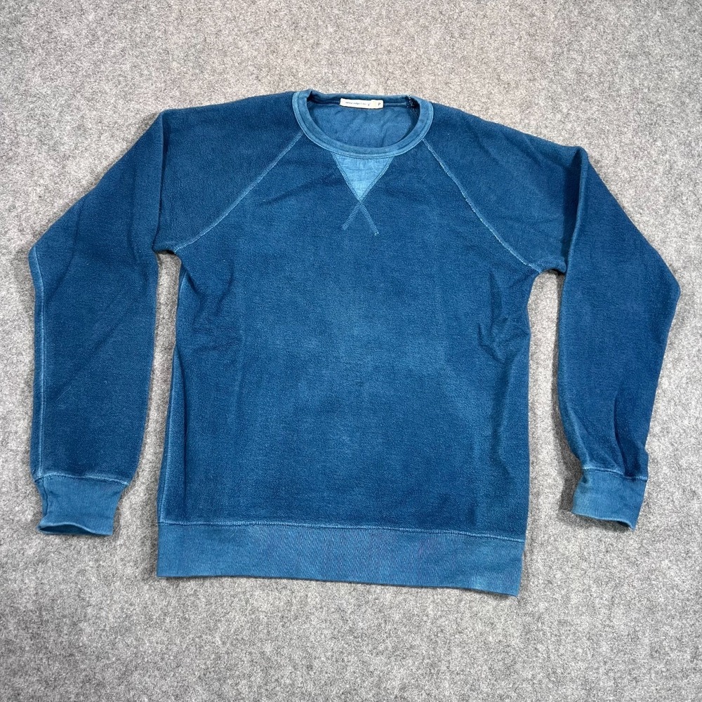 Industry Of All Nations 6 Dips Indigo Reversed Fleece Sweatshirt Men's Size P XS